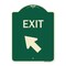 Signmission Exit Exit with Left Arrow Heavy-Gauge Aluminum Architectural Sign, 24" H, 18" L, G-1824-24032 A-DES-G-1824-24032 - alternate 1